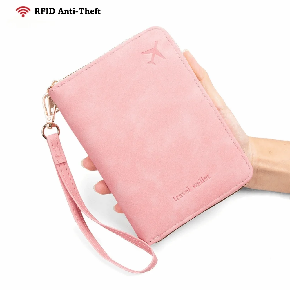 Multi-Functional PU RFID Passport Case Solid Color Zipper Closure Passport Holder Anti-Magnetic Travel Wallet Unisex
Multi-Functional PU RFID Passport Case Solid Color Zipper Closure Passport Holder Anti-Magnetic Travel Wallet Unisex