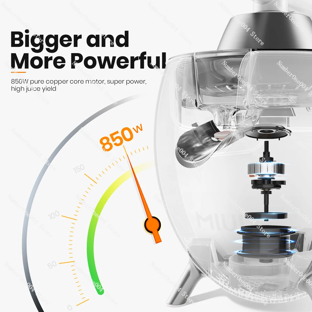 MIUI 850W Citrus Juicer Squeezer with 2 Cones, Stainless Steel Quiet Orange Electric Juice Extractor Machine, 850W
MIUI 850W Citrus Juicer Squeezer with 2 Cones, Stainless Steel Quiet Orange Electric Juice Extractor Machine, 850W