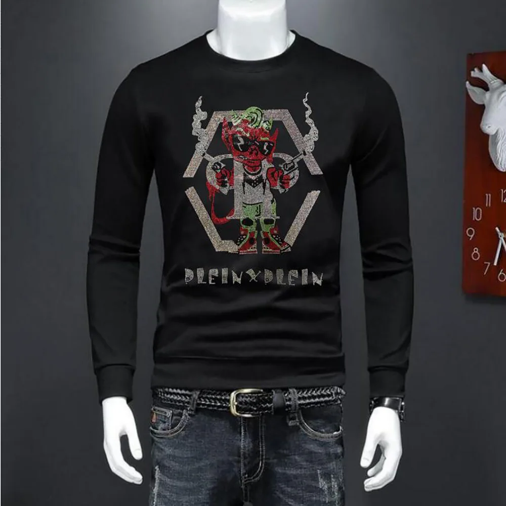 Fashion Rhinestones Sweatshirts Men Clothing 2022 New Trend O Neck Short Sleeve Slim winter Casual hoodies
Fashion Rhinestones Sweatshirts Men Clothing 2022 New Trend O Neck Short Sleeve Slim winter Casual hoodies