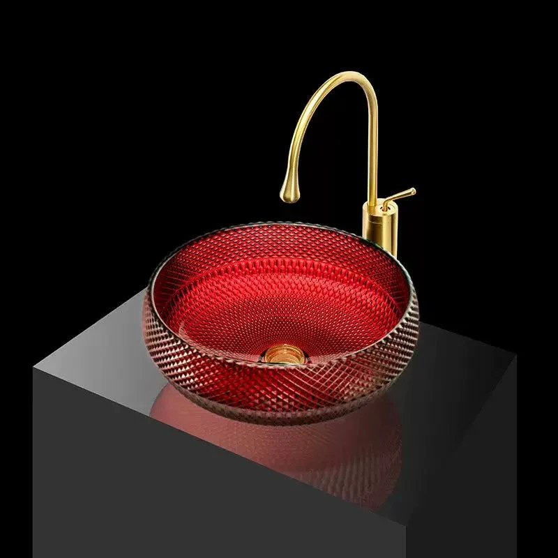 Round Crystal Glass Washhand Stand Durable Bathroom Sink Rust Proof Faucets and Sinks Modern Simple Guest Restrooms Household
Round Crystal Glass Washhand Stand Durable Bathroom Sink Rust Proof Faucets and Sinks Modern Simple Guest Restrooms Household