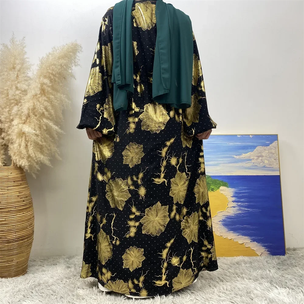 Muslim Cardigan Bronzing Middle East Women Fashion Long Abaya Elegant Robe Loose Open Cardigan Sashes
Muslim Cardigan Bronzing Middle East Women Fashion Long Abaya Elegant Robe Loose Open Cardigan Sashes