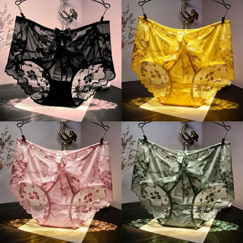 2026 Summer Popular Briefs Breathable Medium and High Waist Underwear Hollow Transparent Lace Sexy Mesh Panties Luxury 4-pack
2026 Summer Popular Briefs Breathable Medium and High Waist Underwear Hollow Transparent Lace Sexy Mesh Panties Luxury 4-pack