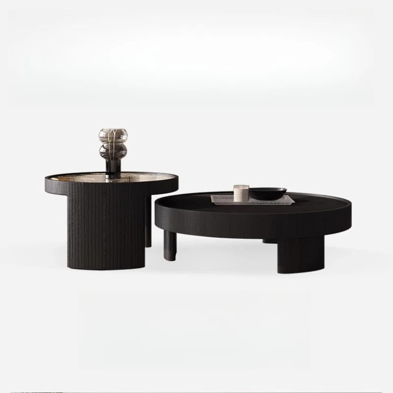 Natural marble size round coffee table modern simple living room home black round coffee table combination
Natural marble size round coffee table modern simple living room home black round coffee table combination