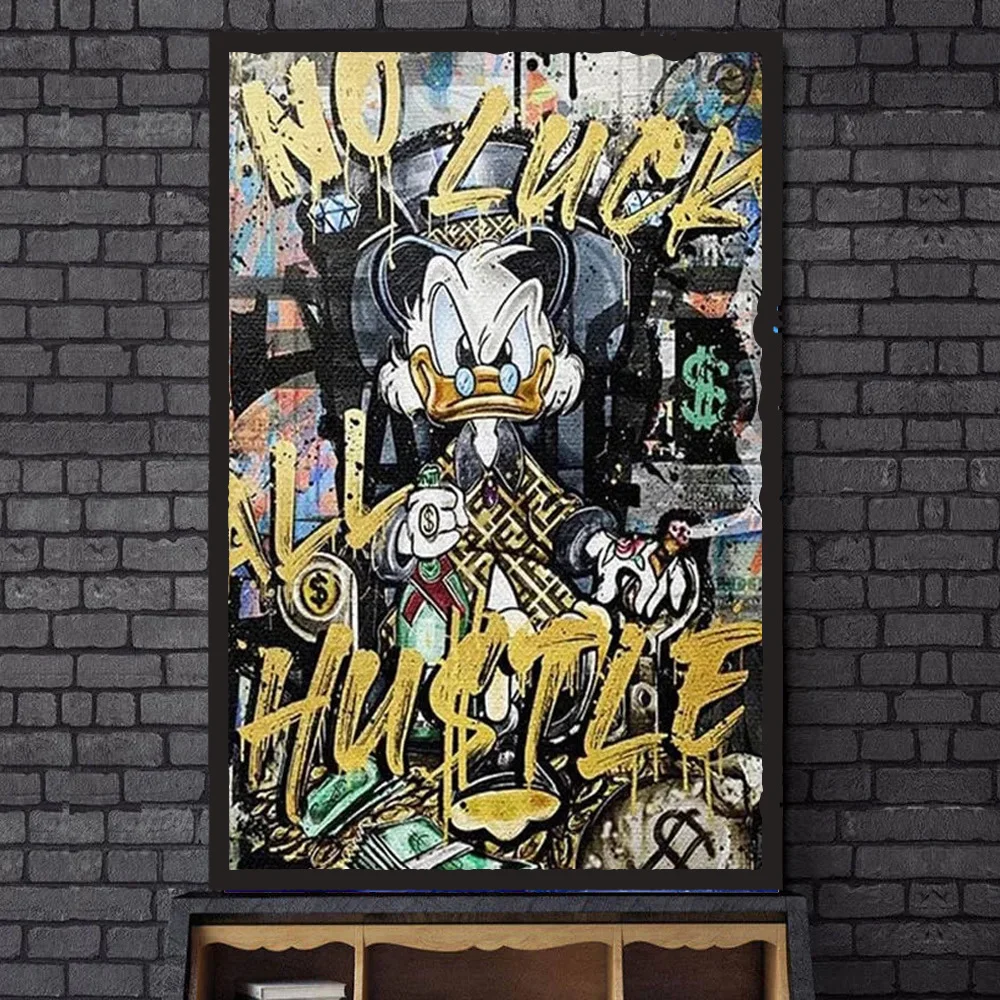 Graffiti Art Donald Duck Posters and Prints Disney Street Art Paintings on the Canvas Wall Art Pictures For Living Room Decor
Graffiti Art Donald Duck Posters and Prints Disney Street Art Paintings on the Canvas Wall Art Pictures For Living Room Decor