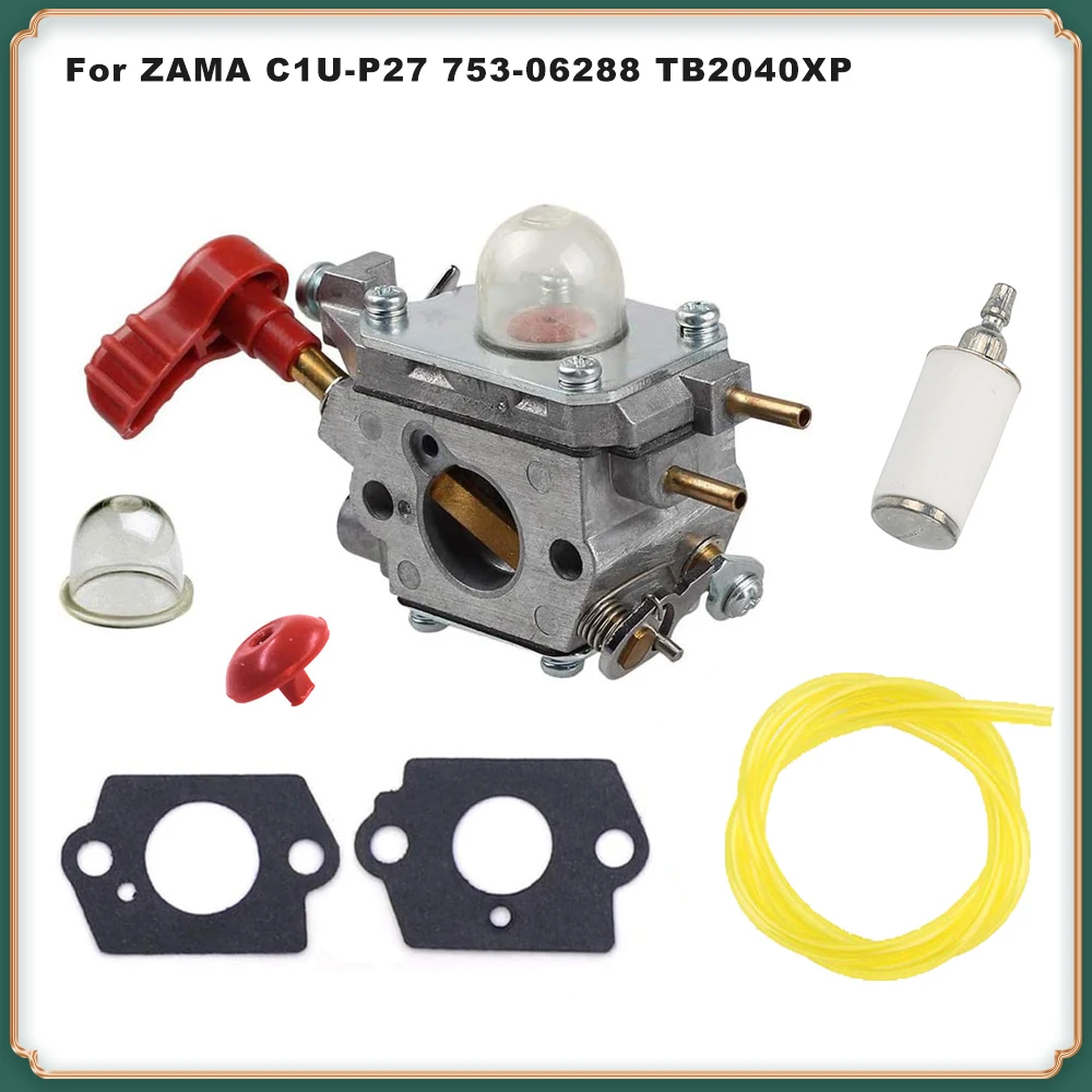 Replacement Carburetor for TB2040XP - Compatible with ZAMA C1U-P27, 753-06288 for Blower & Trimmer
Replacement Carburetor for TB2040XP - Compatible with ZAMA C1U-P27, 753-06288 for Blower & Trimmer