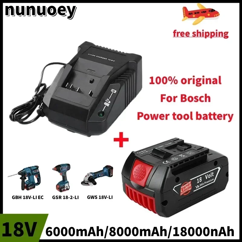 100% original Bosch 18V rechargeable 6.0Ah/8.0Ah/18.0Ah, backup battery portable replacement BAT609 indicator light+3A charger
100% original Bosch 18V rechargeable 6.0Ah/8.0Ah/18.0Ah, backup battery portable replacement BAT609 indicator light+3A charger