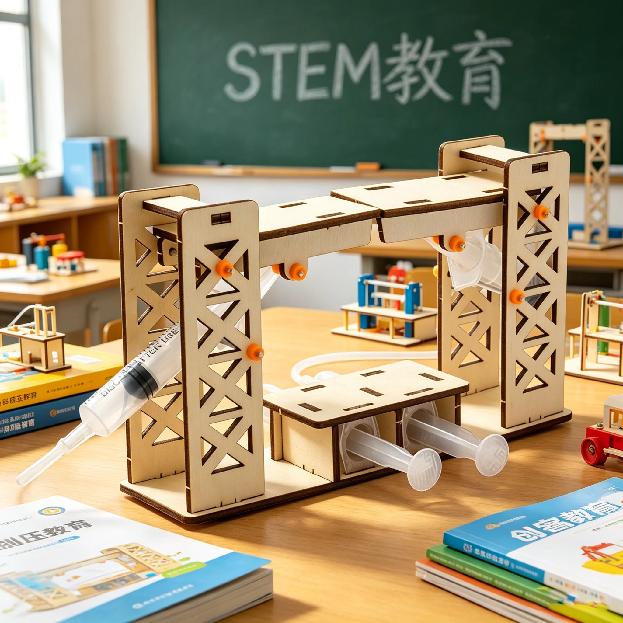 Hydraulic Bridge DIY Tech Craft Maker STEM Education Teaching Aid Hydraulic Experiment Model Science Toy
Hydraulic Bridge DIY Tech Craft Maker STEM Education Teaching Aid Hydraulic Experiment Model Science Toy