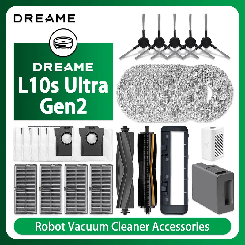 Dreame L10s Ultra Gen2 / L10s Ultra Heat Robot Vacuum Cleaner Accessories Main Side Brush Mop Cloth Hepa Filter Dust Bag Parts
Dreame L10s Ultra Gen2 / L10s Ultra Heat Robot Vacuum Cleaner Accessories Main Side Brush Mop Cloth Hepa Filter Dust Bag Parts