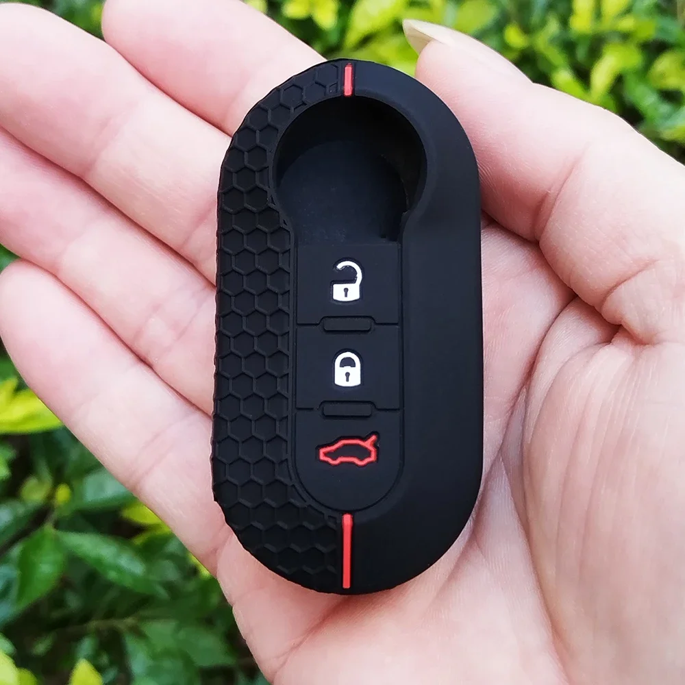 New Silicone Remote Key Case for Fiat Palio 500 Panda Punto Dot Attractive Lancia Musa Grande 500L Ducato Keychain Car Key Cover
New Silicone Remote Key Case for Fiat Palio 500 Panda Punto Dot Attractive Lancia Musa Grande 500L Ducato Keychain Car Key Cover