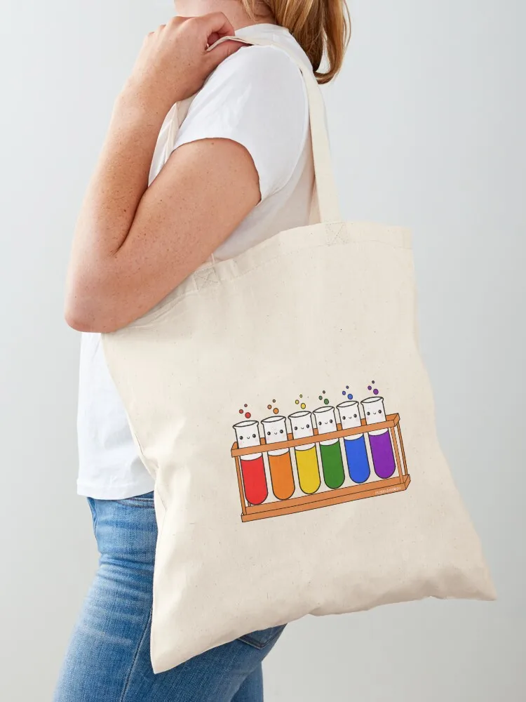 Rainbow Test Tubes Tote Bag custom bags shopping trolley bag Portable shopping bag Women bags
Rainbow Test Tubes Tote Bag custom bags shopping trolley bag Portable shopping bag Women bags