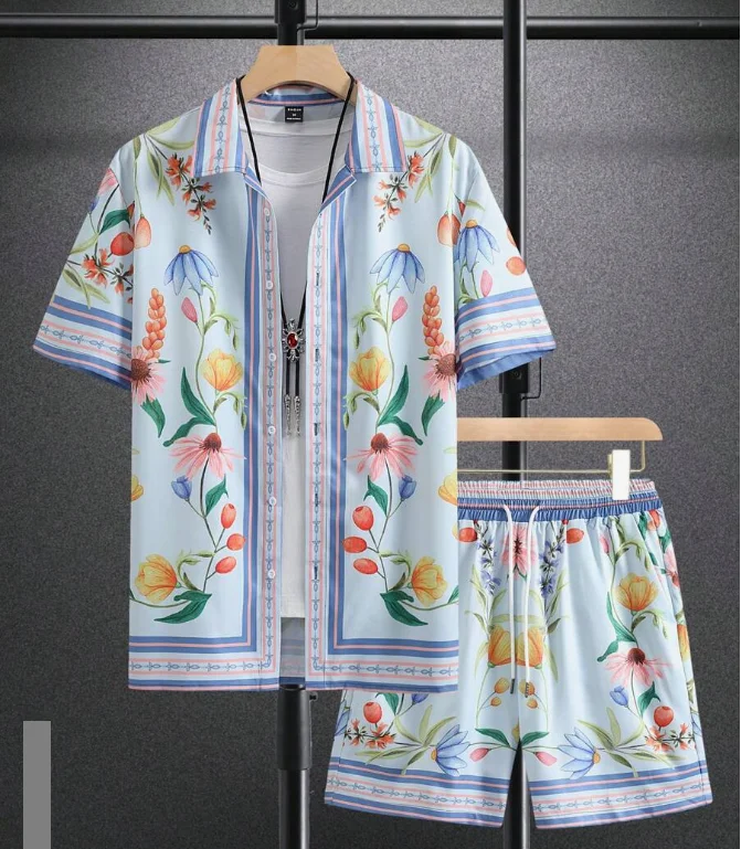 Hawaiian Shirt Sets Summer 3D Print 5-Color Floral Pattern Shirt + Shorts 2-Piece Stylish Casual Sun Beach Holiday Shirt Outfit
Hawaiian Shirt Sets Summer 3D Print 5-Color Floral Pattern Shirt + Shorts 2-Piece Stylish Casual Sun Beach Holiday Shirt Outfit
