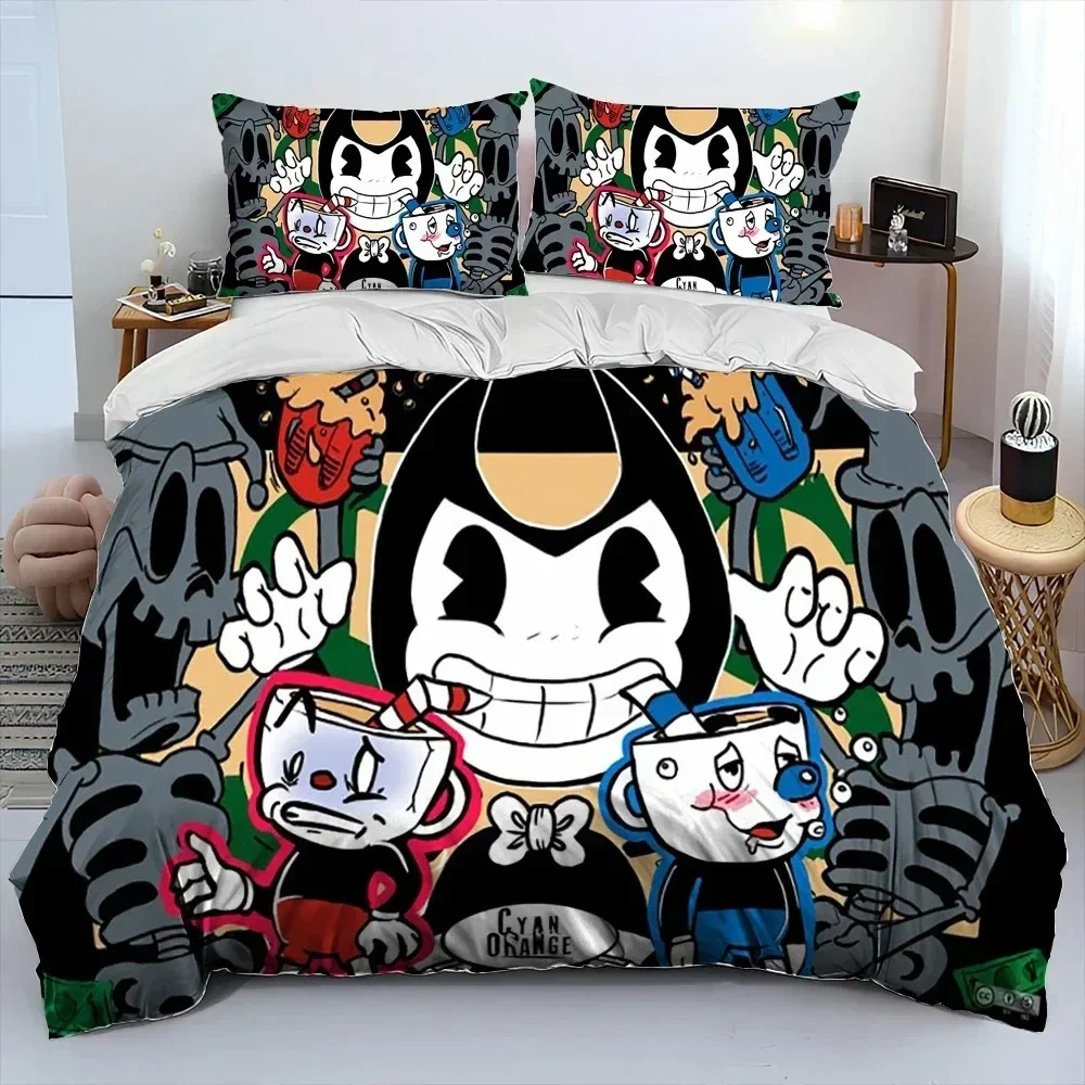 3D Cuphead and Mugman,Game Gamer Comforter Bedding Set,Duvet Cover Bed Set Quilt Cover Pillowcase,King Queen Size Bedding Set
3D Cuphead and Mugman,Game Gamer Comforter Bedding Set,Duvet Cover Bed Set Quilt Cover Pillowcase,King Queen Size Bedding Set