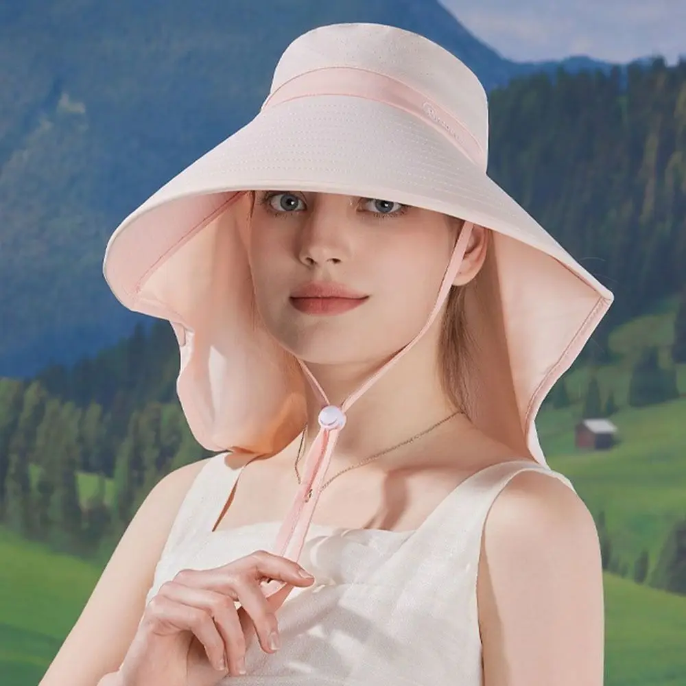 UV Anti Sunshade Shawl Cap Neck Protection Wide Brim Shawl Neck Protection Hat Face-covering Breathable Sun Bucket Hat Lady
UV Anti Sunshade Shawl Cap Neck Protection Wide Brim Shawl Neck Protection Hat Face-covering Breathable Sun Bucket Hat Lady
