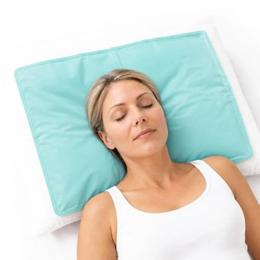 Cooling Gel Pad for Sleep, Soft Reusable Night Cooling Pillow Pad, Comfort Cooling Mat for Bedroom Night Time Daily Use Lake Bl
Cooling Gel Pad for Sleep, Soft Reusable Night Cooling Pillow Pad, Comfort Cooling Mat for Bedroom Night Time Daily Use Lake Bl