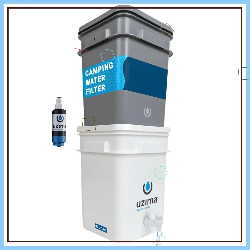 Portable Camping Water Filter System for Hiking, Hunting & Glamping - Removes Bacteria & Sediment
Portable Camping Water Filter System for Hiking, Hunting & Glamping - Removes Bacteria & Sediment