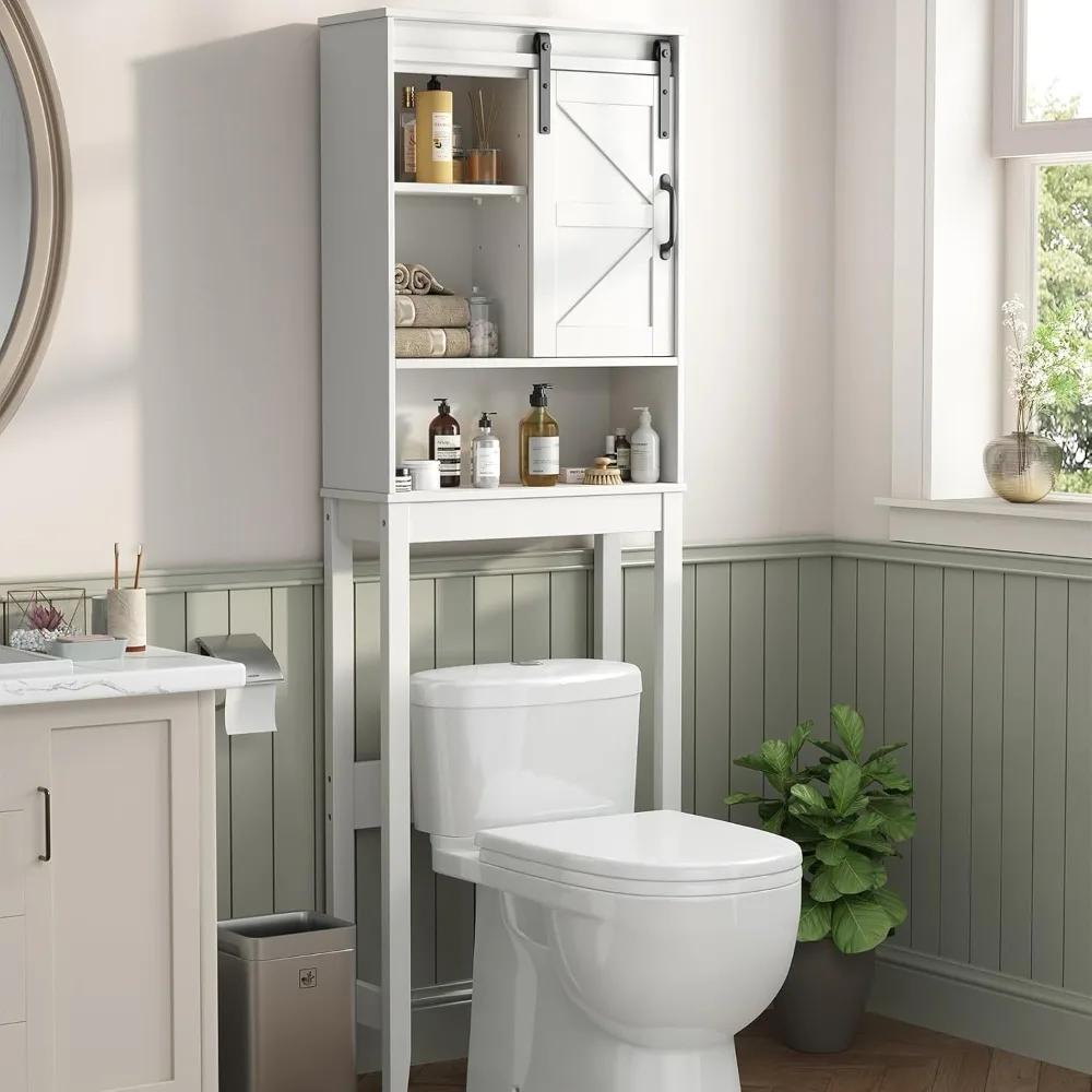 Bathroom Organizer with Adjustable Shelves and Anti-Tip Device, Space-Saving Storage Solution.
Bathroom Organizer with Adjustable Shelves and Anti-Tip Device, Space-Saving Storage Solution.