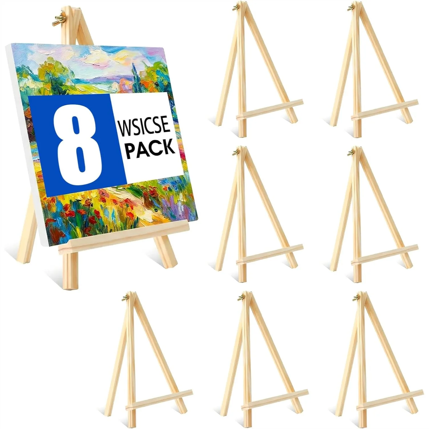 8 Pack 11.8in Wooden Tabletop Easels Adjustable Foldable for Kids Students Beginners Painting Display
8 Pack 11.8in Wooden Tabletop Easels Adjustable Foldable for Kids Students Beginners Painting Display