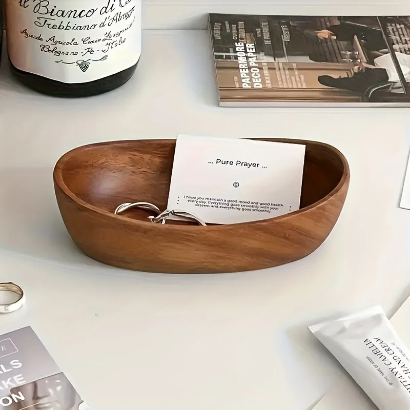 Solid Wood Vintage Oval Storage Box - Natural Durable Jewelry Tray Organizer, Multi-Purpose Home Decor,Suitable for Vanity Table
Solid Wood Vintage Oval Storage Box - Natural Durable Jewelry Tray Organizer, Multi-Purpose Home Decor,Suitable for Vanity Table