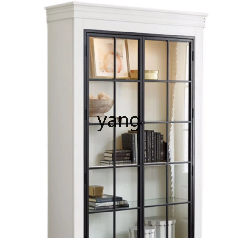 LH solid wood bookcase living room white decorative glass door wine cabinet storage high cabinet
LH solid wood bookcase living room white decorative glass door wine cabinet storage high cabinet