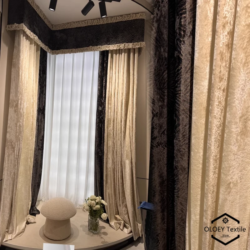New Custom French Luxury Cream Icy Floral Velvet Curtains for Living Room Bedroom Heavy Soft Minimalist Drapes for Home Decor
New Custom French Luxury Cream Icy Floral Velvet Curtains for Living Room Bedroom Heavy Soft Minimalist Drapes for Home Decor