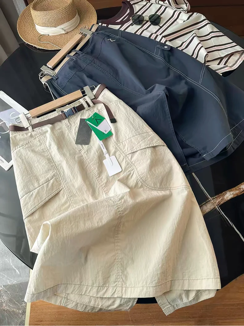 Outdoor Mountain Series Spring Summer Casual High Waist Half Skirt Women's Color Block Belted Workwear Long Dress Split
Outdoor Mountain Series Spring Summer Casual High Waist Half Skirt Women's Color Block Belted Workwear Long Dress Split