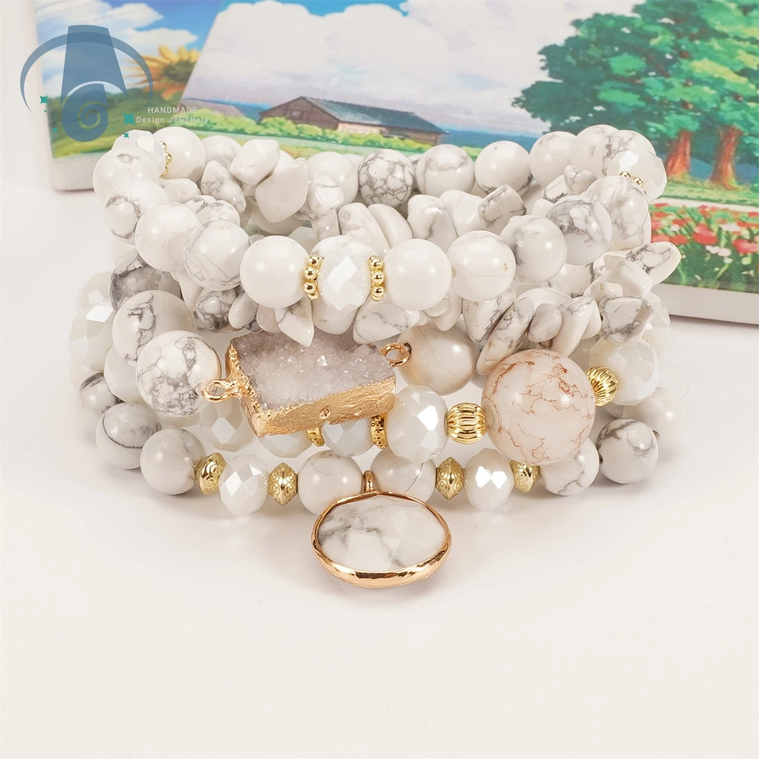 Bohemian Natural Stone Necklace Obsidian Howlite Gemstone Beaded Stacking Layering Jewelry for Women Yoga Meditation Friendship
Bohemian Natural Stone Necklace Obsidian Howlite Gemstone Beaded Stacking Layering Jewelry for Women Yoga Meditation Friendship