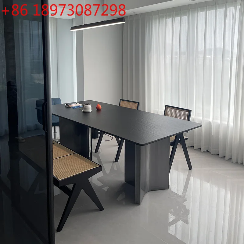 Средневековый обеденный стол Delifeng из каменной плиты, итальянский минималистичный светлый роскошный обеденный стол из нержавеющей стали для небольшой квартиры
Средневековый обеденный стол Delifeng из каменной плиты, итальянский минималистичный светлый роскошный обеденный стол из нержавеющей стали для небольшой квартиры