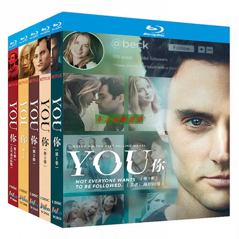 BD Blu-ray High-Definition US TV Series You 1-5 Seasons / You Season 1-5 / You: The Stalker / You: The Bookstore Killer with
BD Blu-ray High-Definition US TV Series You 1-5 Seasons / You Season 1-5 / You: The Stalker / You: The Bookstore Killer with
