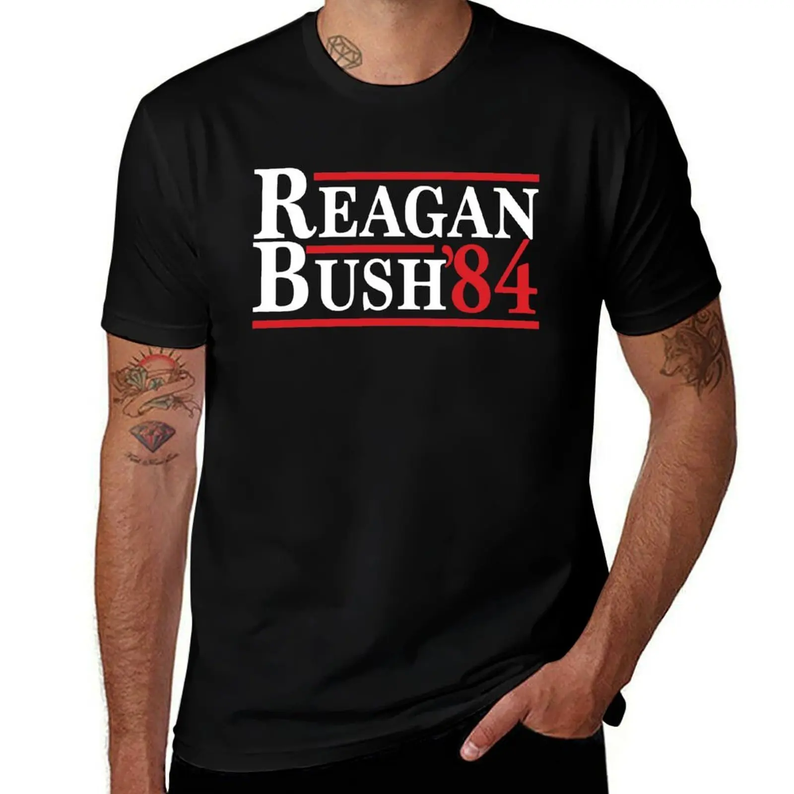 Reagan Bush 84 T-Shirt graphic t shirts for man cotton tshirt 100% t shirt man plain T-shirt
Reagan Bush 84 T-Shirt graphic t shirts for man cotton tshirt 100% t shirt man plain T-shirt
