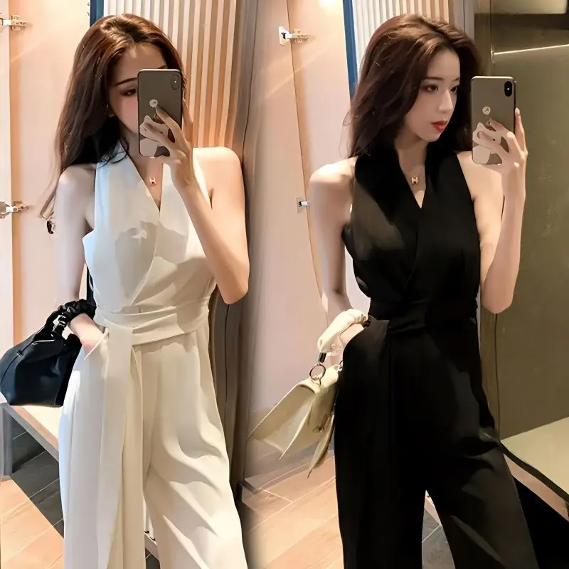 2025 Summer Fashion Jumpsuit for Women Elegant Slim Fit Wide Leg One Piece Outfit Casual Romper Stylish Celebrity Inspired Look
2025 Summer Fashion Jumpsuit for Women Elegant Slim Fit Wide Leg One Piece Outfit Casual Romper Stylish Celebrity Inspired Look