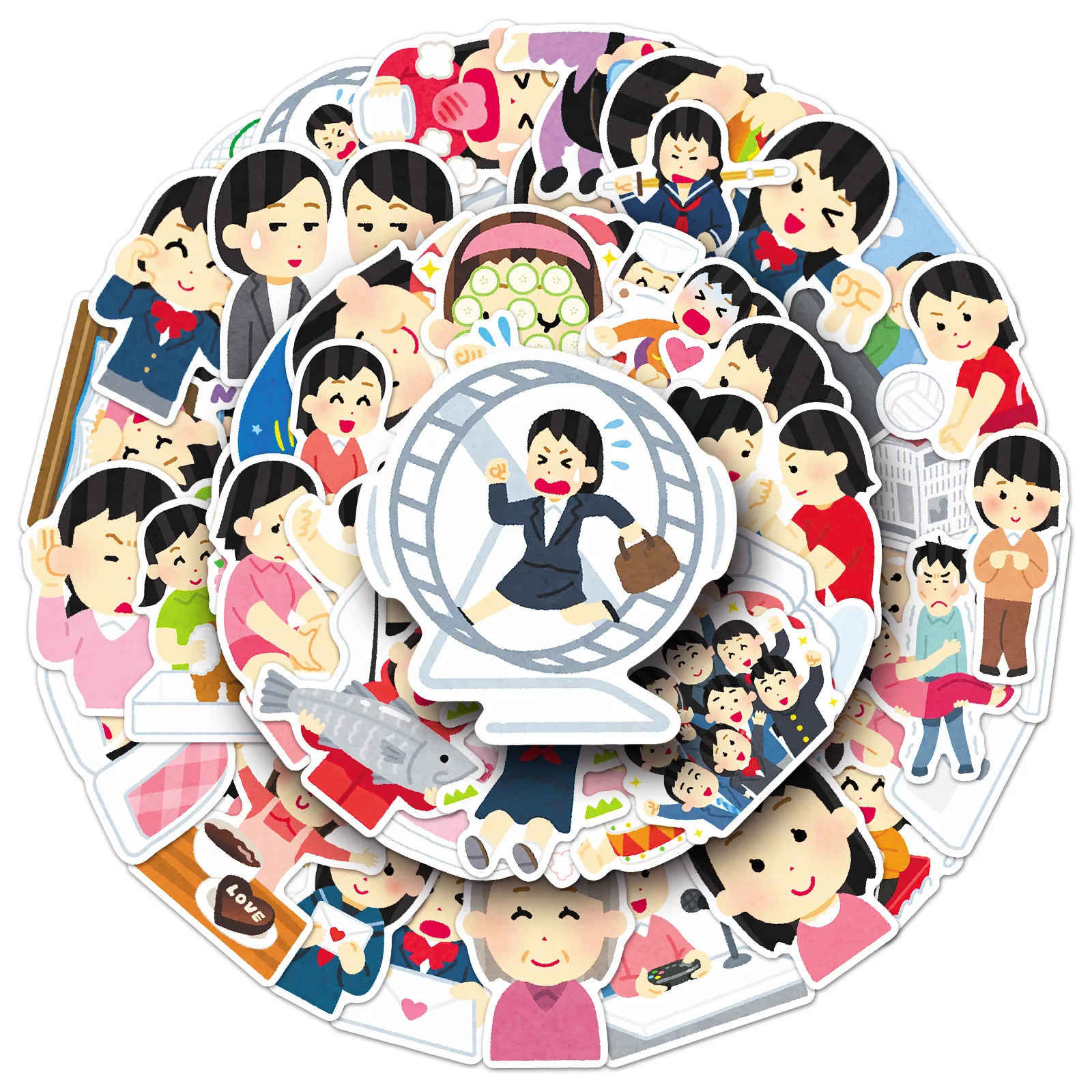 10/30/50PCS Irasutoya Stickers Illustration Graffiti Sticker Funny Cartoon Meme Decoration Laptop Phone Guitar Bike Skateboard
10/30/50PCS Irasutoya Stickers Illustration Graffiti Sticker Funny Cartoon Meme Decoration Laptop Phone Guitar Bike Skateboard