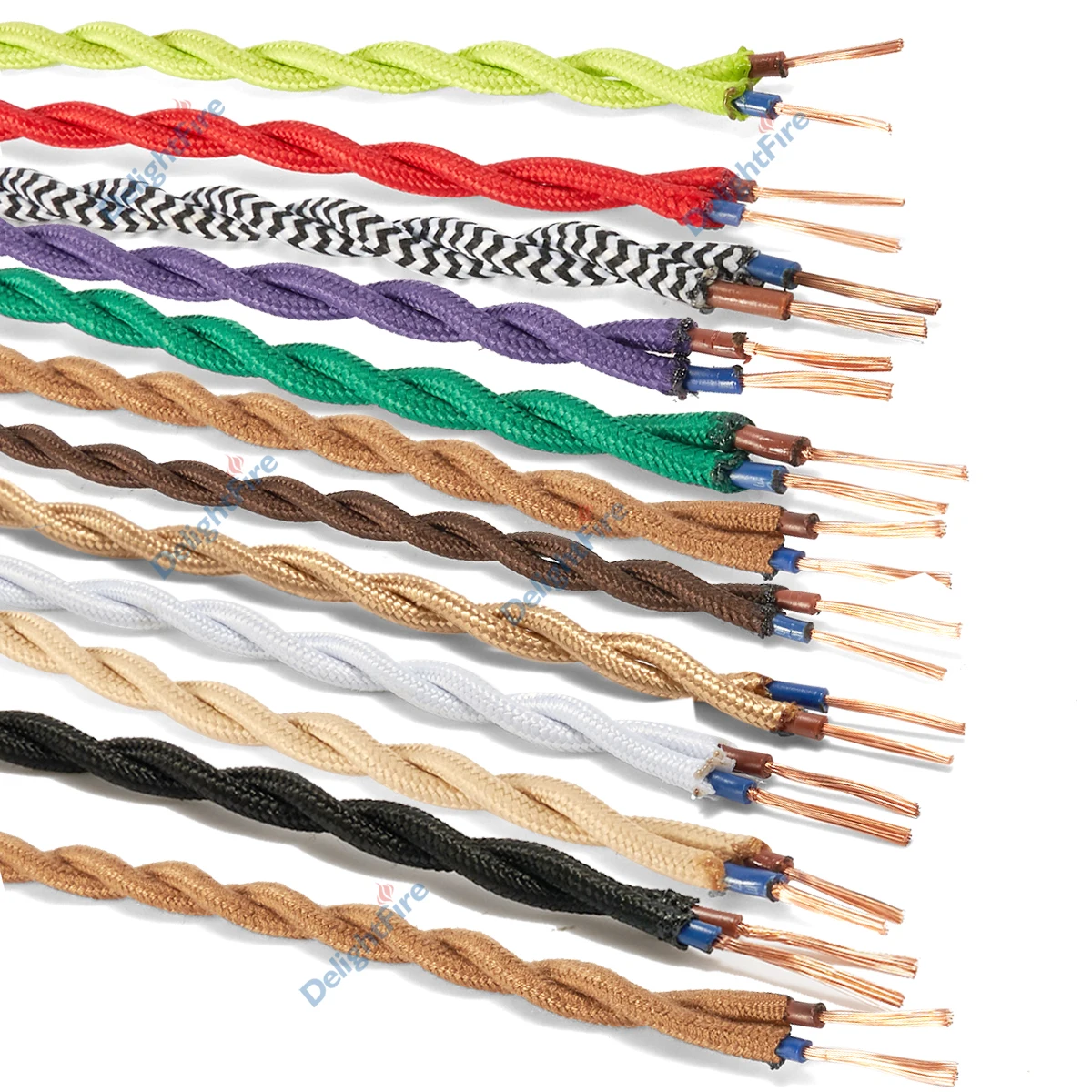 0.75mm² Electrical Wire Vintage Twisted Fabric Cable Woven Cord Textile Cable Pendant Lamp Copper Cord For Lamp Fan DIY Projects
0.75mm² Electrical Wire Vintage Twisted Fabric Cable Woven Cord Textile Cable Pendant Lamp Copper Cord For Lamp Fan DIY Projects