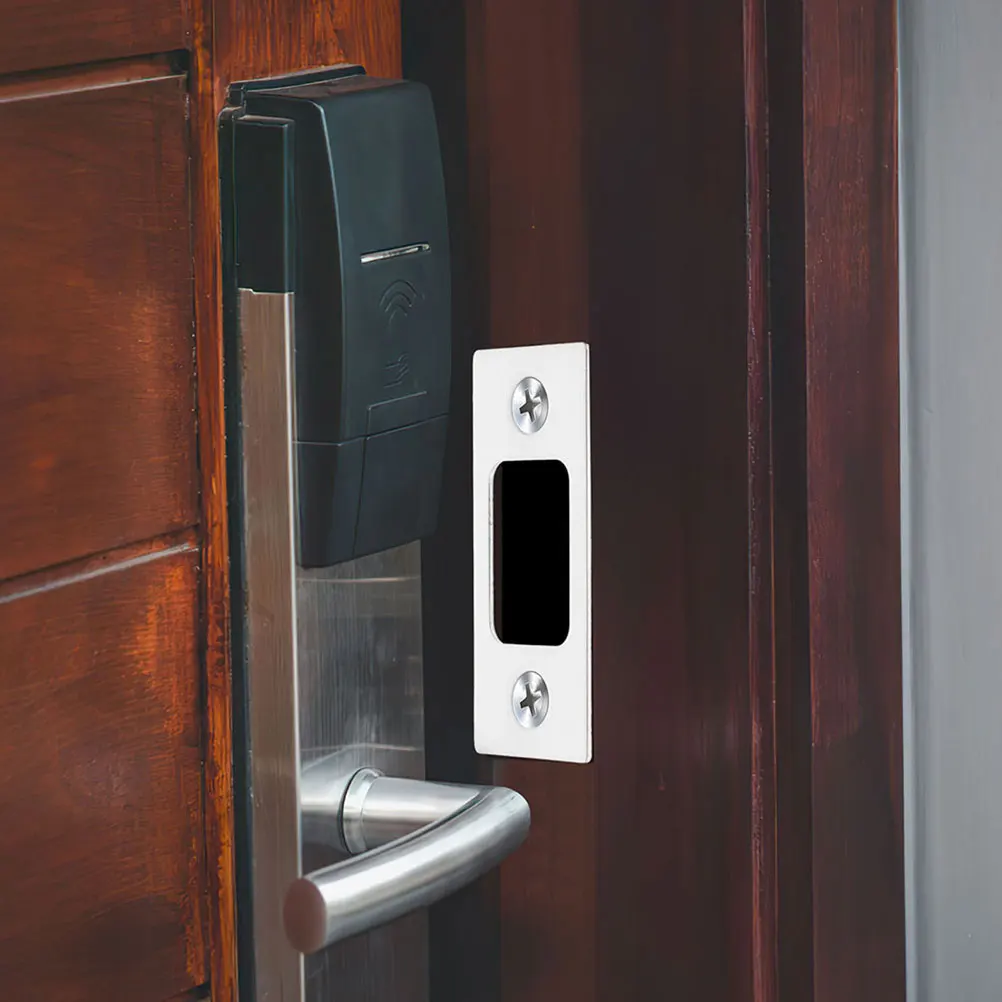6pcs Durable Steel Door Strike Plate Adjustable Deadbolt Filler Silver Color Enhanced Storm Doors Sliding Doors
6pcs Durable Steel Door Strike Plate Adjustable Deadbolt Filler Silver Color Enhanced Storm Doors Sliding Doors