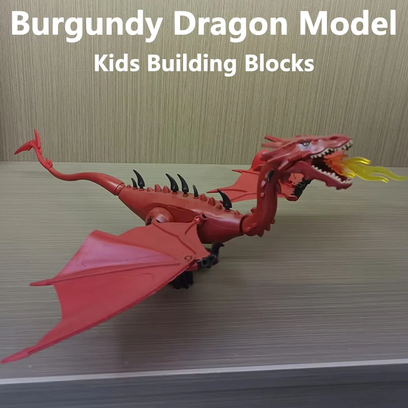 Kids Building Blocks Burgundy Dragon Model Ornaments Educational Learning Puzzle Blocks Toys For Kids Adults Collectible Gifts
Kids Building Blocks Burgundy Dragon Model Ornaments Educational Learning Puzzle Blocks Toys For Kids Adults Collectible Gifts