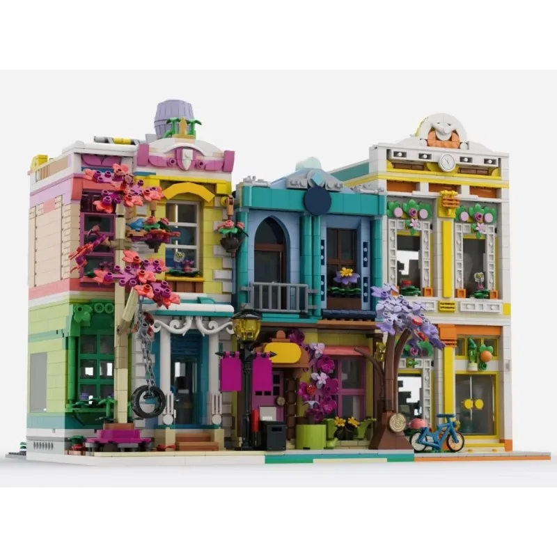 1046 шт. MOC Olly&Paisley's Apt, модульная модель с видом на улицу, строительный блок, сделай сам, креативная сборка, развивающие кирпичи, игрушки, подарок
1046 шт. MOC Olly&Paisley's Apt, модульная модель с видом на улицу, строительный блок, сделай сам, креативная сборка, развивающие кирпичи, игрушки, подарок