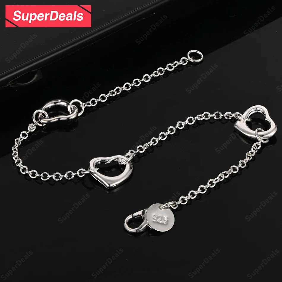 SuperDeals Fashion Classic 925 Sterling Silver Heart Bracelet Couple Jewelry Women Wedding Party Birthday Gifts Accessories
SuperDeals Fashion Classic 925 Sterling Silver Heart Bracelet Couple Jewelry Women Wedding Party Birthday Gifts Accessories