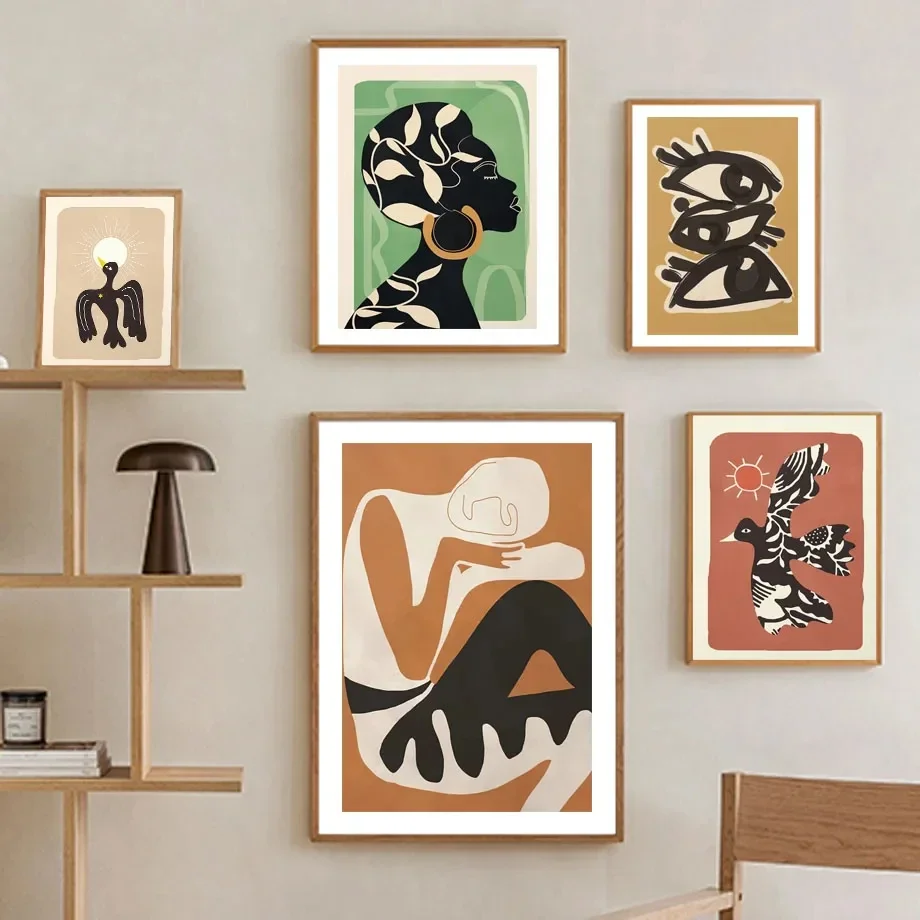 Abstract Flower Woman Geometric Figure Cat Bird Wall Art Canvas Painting Nordic Posters And Print Wall Picture Living Room Decor
Abstract Flower Woman Geometric Figure Cat Bird Wall Art Canvas Painting Nordic Posters And Print Wall Picture Living Room Decor