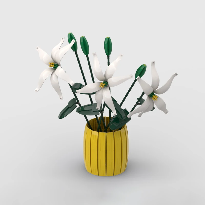 789pcs MOC Lilian Flower In Vase Icons Model Building Blocks Construction Toy Christmas Gifts DIY Creative Idea Education Brick
789pcs MOC Lilian Flower In Vase Icons Model Building Blocks Construction Toy Christmas Gifts DIY Creative Idea Education Brick