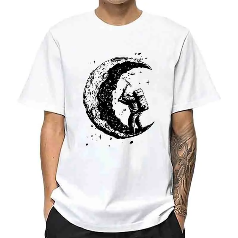 Men's High Quality 100% Cotton Moon Print Casual Summer Cool Short Sleeve Men Tshirt Loose t-shirt Male Tee Shirts Male Tee Tops
Men's High Quality 100% Cotton Moon Print Casual Summer Cool Short Sleeve Men Tshirt Loose t-shirt Male Tee Shirts Male Tee Tops