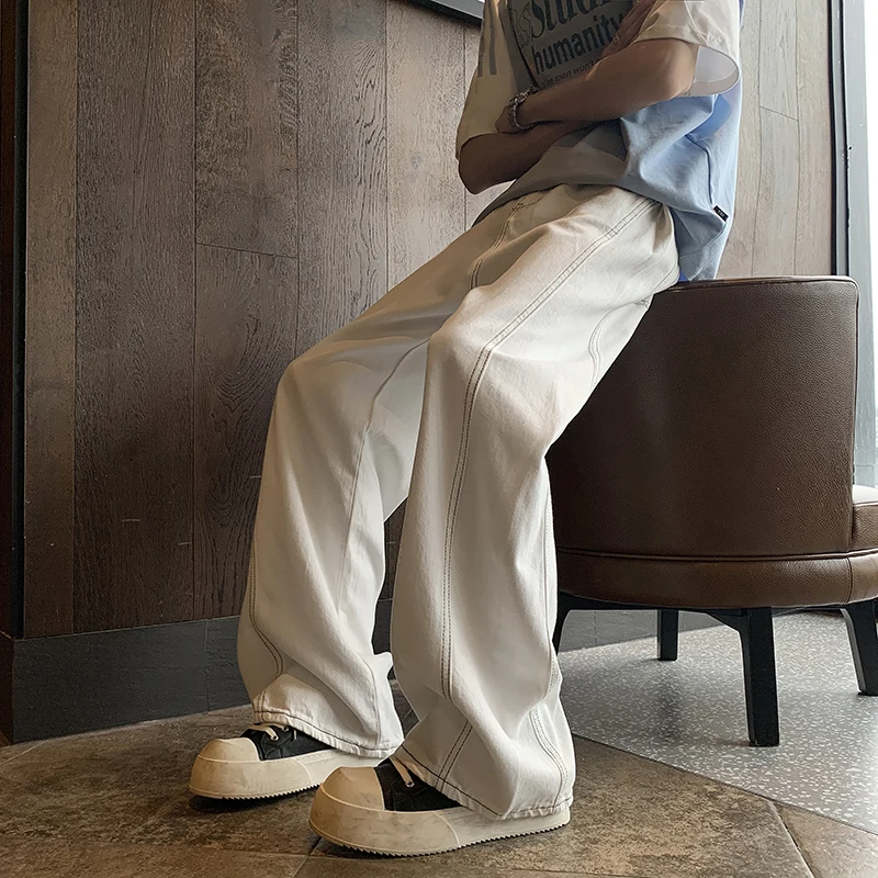 Белые джинсы-карго из чистого хлопка, свободные прямые джинсовые брюки для мужчин и женщин, повседневный стиль, муравьи для мужчин
Белые джинсы-карго из чистого хлопка, свободные прямые джинсовые брюки для мужчин и женщин, повседневный стиль, муравьи для мужчин