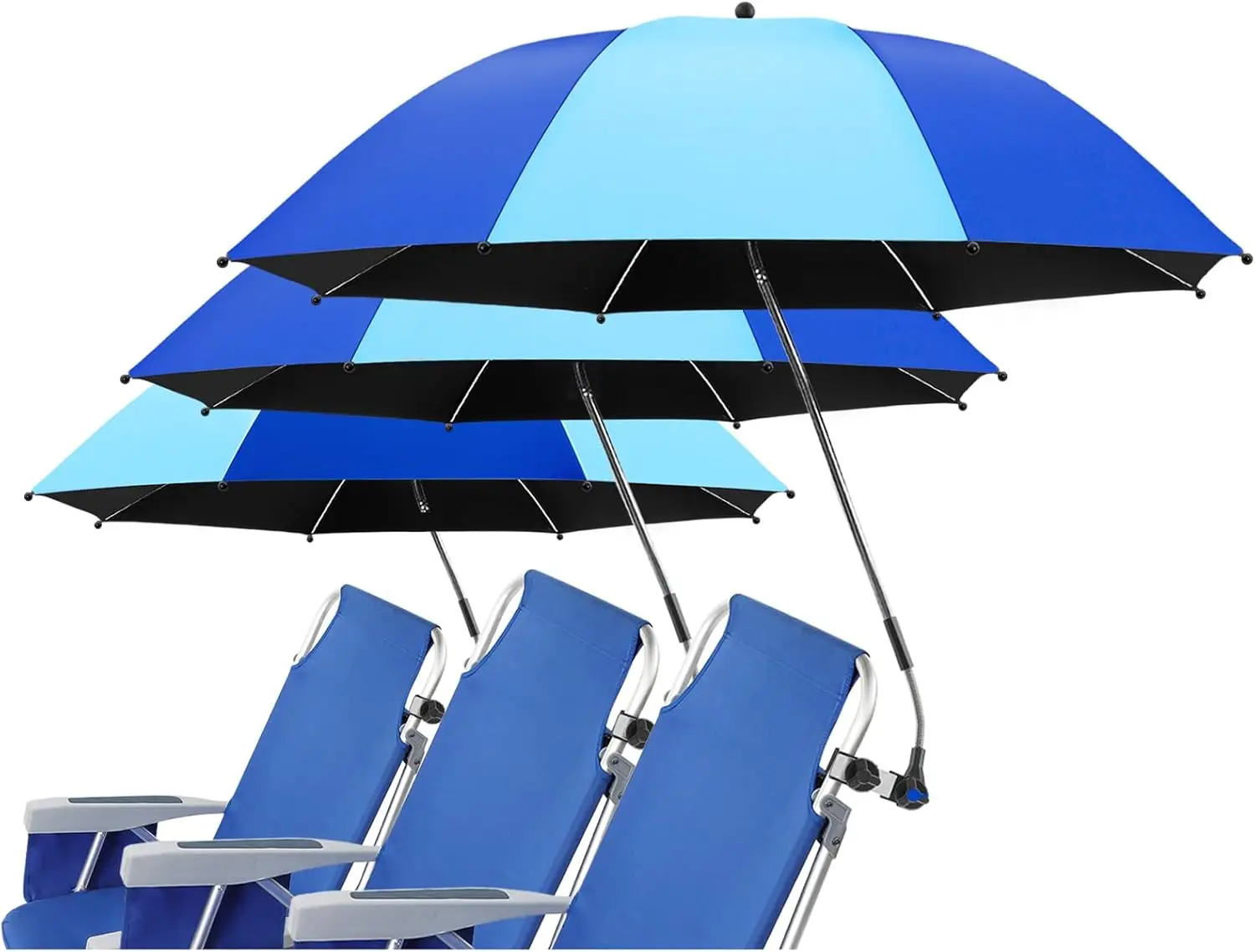 360° Clamp Umbrella, UPF50+ Shade for Beach, Sand, Patio, Yard
360° Clamp Umbrella, UPF50+ Shade for Beach, Sand, Patio, Yard