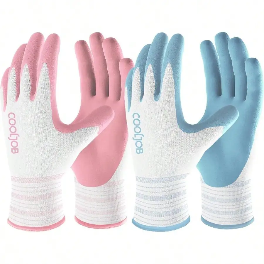 6 Pairs Gardening Gloves For Women Ladies, Breathable Rubber Coated For Yard Garden, Outdoor Indoor Protective Work With Grip, Small Size, Blue Pink
6 Pairs Gardening Gloves For Women Ladies, Breathable Rubber Coated For Yard Garden, Outdoor Indoor Protective Work With Grip, Small Size, Blue Pink