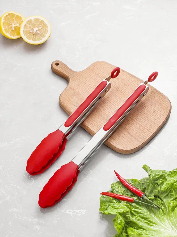 Кухонные силиконовые щипцы, щипцы для еды, утолщенные щипцы для барбекю из нержавеющей стали, коммерческие термостойкие щипцы для овощей, 2 шт.
Кухонные силиконовые щипцы, щипцы для еды, утолщенные щипцы для барбекю из нержавеющей стали, коммерческие термостойкие щипцы для овощей, 2 шт.