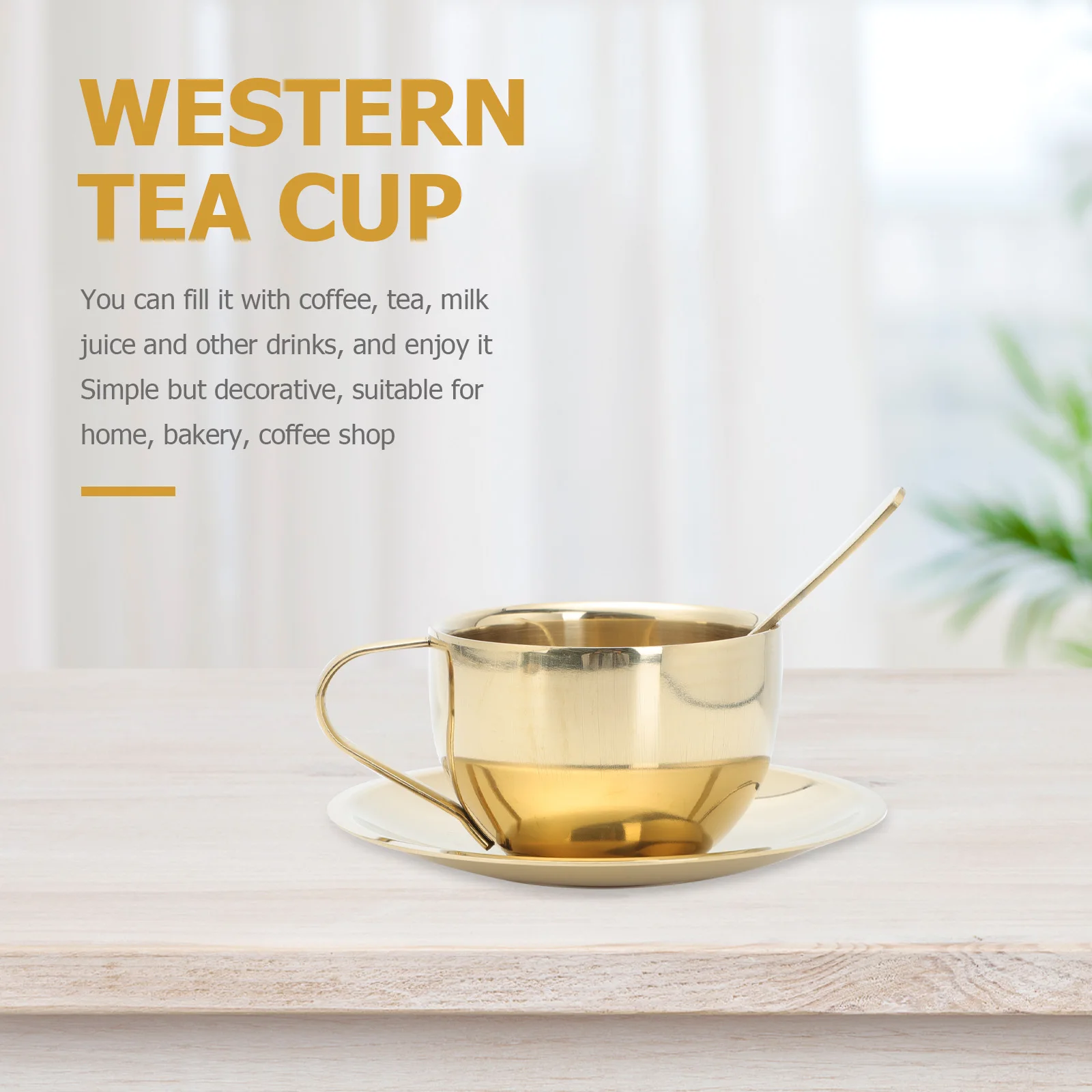 1 Western Afternoon Tea Set Exquisite Chic Household Stainless Steel Tea Cup Industrial For Home Light Luxury
1 Western Afternoon Tea Set Exquisite Chic Household Stainless Steel Tea Cup Industrial For Home Light Luxury