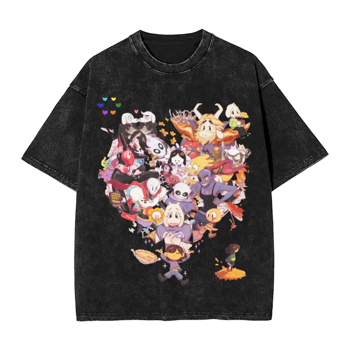 Washed T Shirts Undertale Hip Hop Vintage T-Shirt Harajuku Streetwear Short Sleeve Graphic Printed Tops Tops Tees for Men Women
Washed T Shirts Undertale Hip Hop Vintage T-Shirt Harajuku Streetwear Short Sleeve Graphic Printed Tops Tops Tees for Men Women