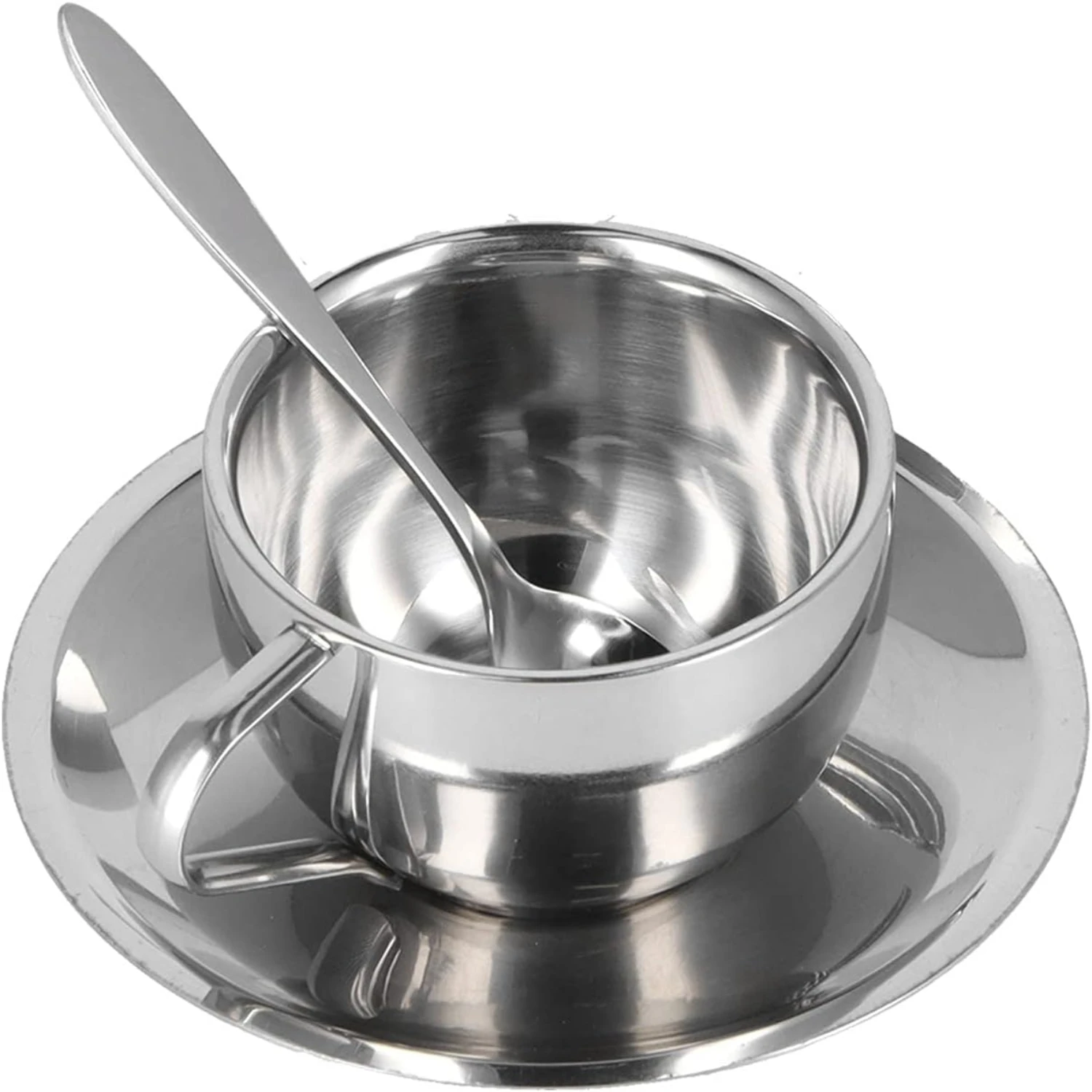 Elegant Stainless Steel Insulated Coffee Cup Set - Latte, Milk, Tea, Cappuccino - 280ML Capacity
Elegant Stainless Steel Insulated Coffee Cup Set - Latte, Milk, Tea, Cappuccino - 280ML Capacity