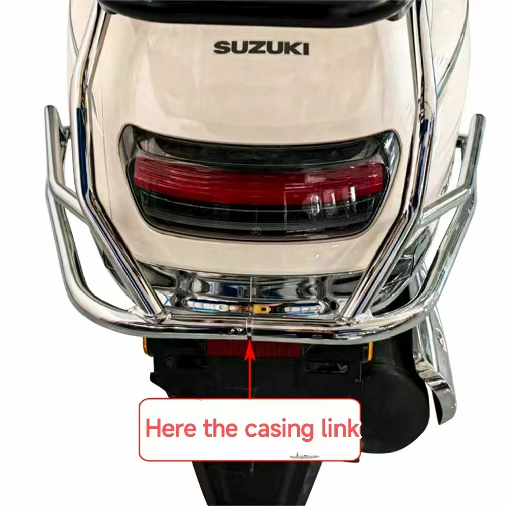 High quality bumper For SUZUKI US125 bumper anti drop bar electroplated retro pedal body protection frame modified accessories 
High quality bumper For SUZUKI US125 bumper anti drop bar electroplated retro pedal body protection frame modified accessories