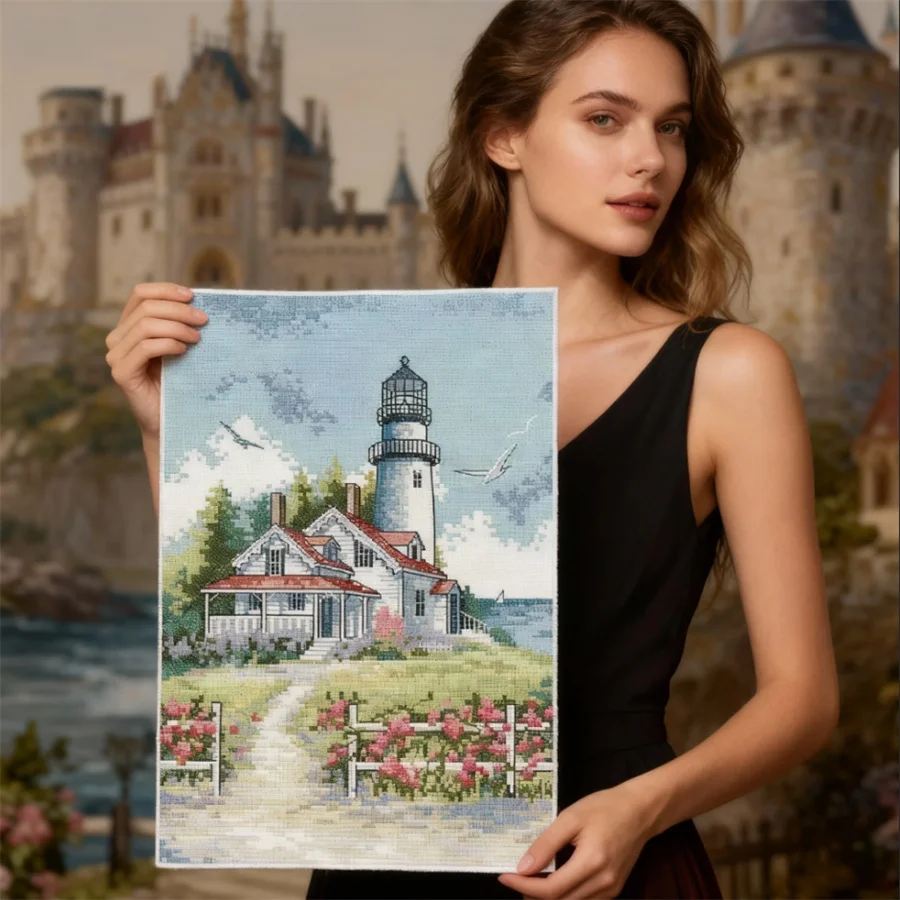 Seaside Lighthouse Series Patterns Cross Stitch Kit DIY Hand Needlework 11CT Canvas Home Decoration Embroidery Craft Gift
Seaside Lighthouse Series Patterns Cross Stitch Kit DIY Hand Needlework 11CT Canvas Home Decoration Embroidery Craft Gift