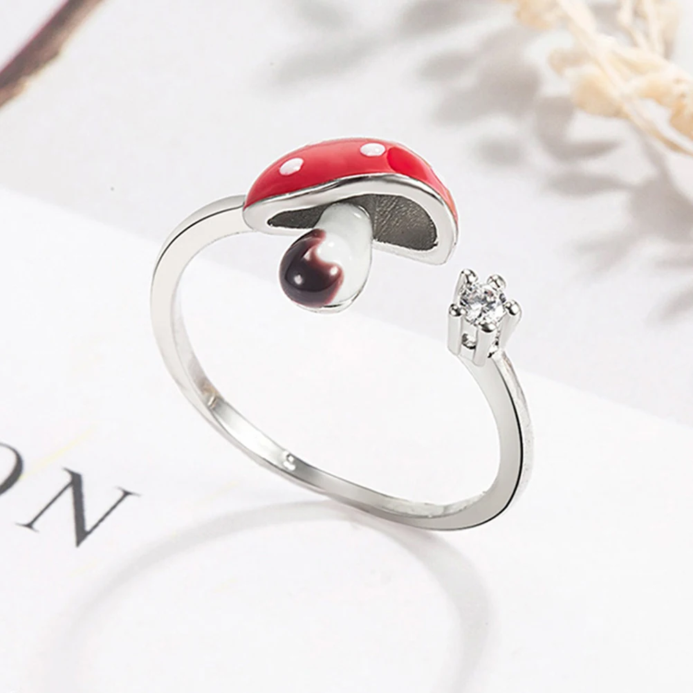 2Pcs Mushroom Rings Sparkling Rhinestones Fashion Accessories for Girls Women Unique Stylish Jewelry Set
2Pcs Mushroom Rings Sparkling Rhinestones Fashion Accessories for Girls Women Unique Stylish Jewelry Set