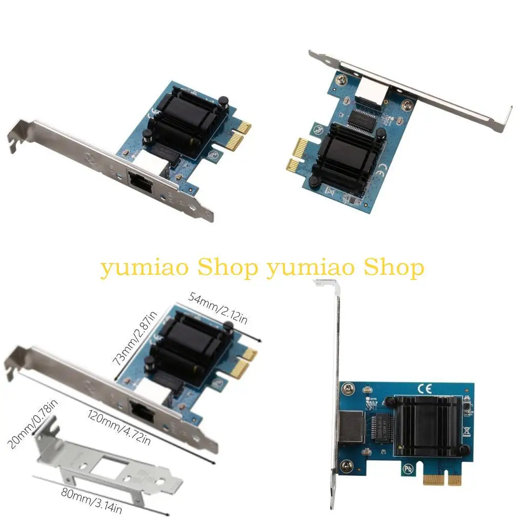 587B 2.5Gbps Gigabit PCIe Ethernet Networking Card RTL8125B Chip PCIE to RJ45 LAN
587B 2.5Gbps Gigabit PCIe Ethernet Networking Card RTL8125B Chip PCIE to RJ45 LAN
